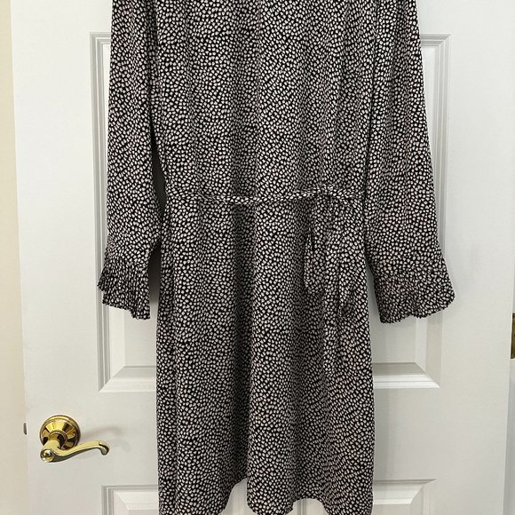 LOFT PLUS Floral Print Belted Dress - Size 22 - Picture 2 of 10